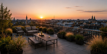 Penthouse Winterhude: Wohnbereich