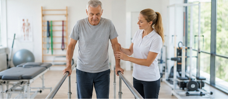 Behandlungsraum mit Therapieliege