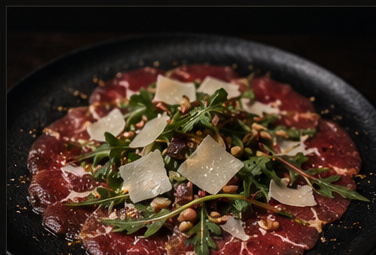 Rindercarpaccio mit Parmesan